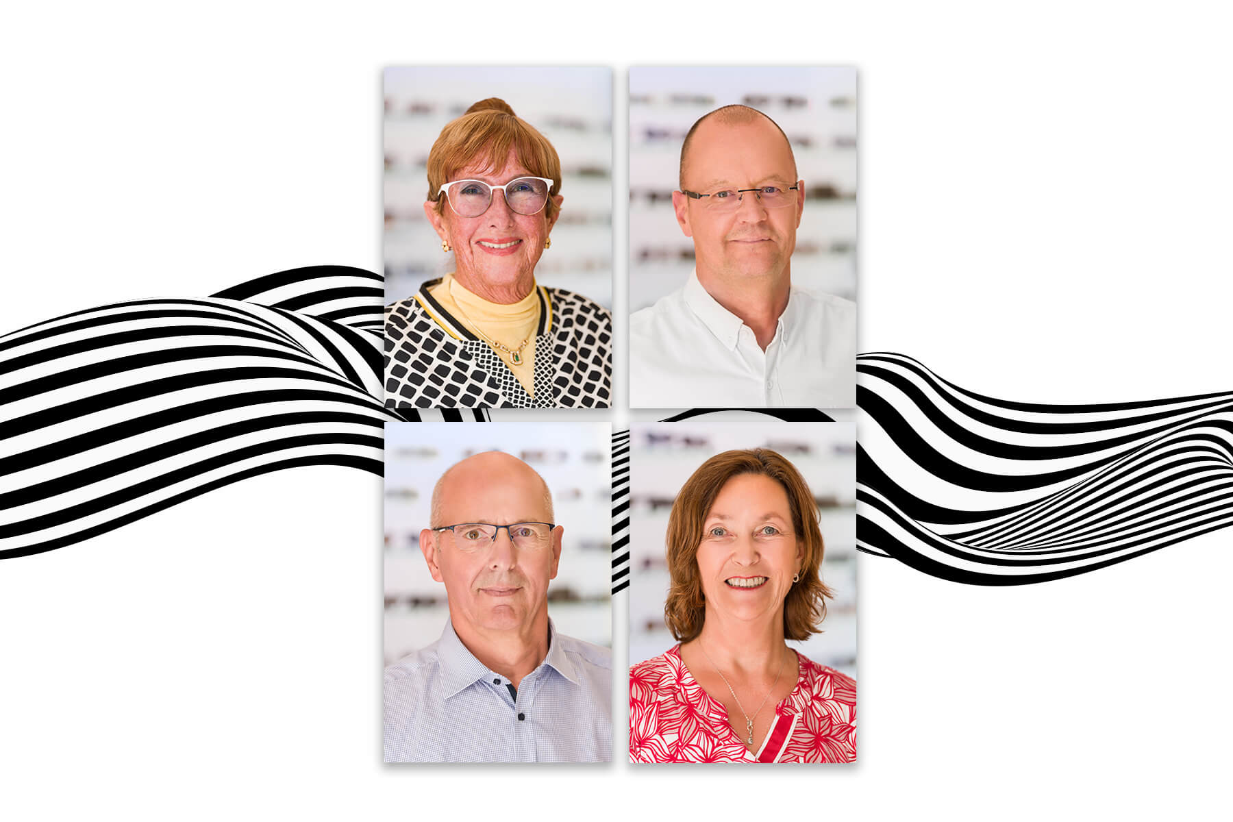 Unser sympathisches Team aus Augenoptikerinnen und Augenoptikern